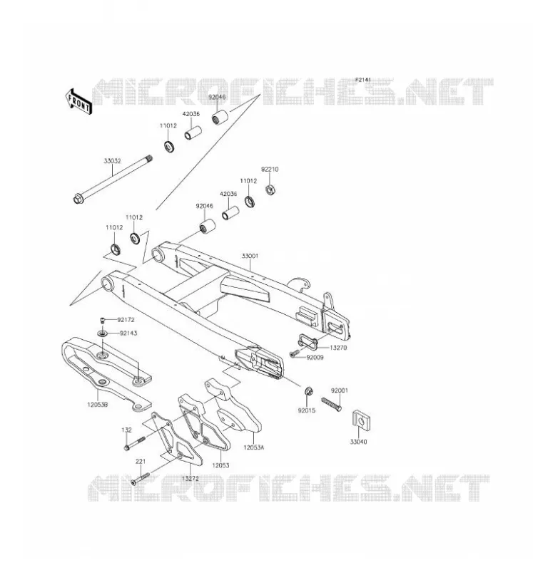 BRAS OSCILLANT Kawasaki TOUT-TERRAIN 100 2016 KX100  KX100FGF