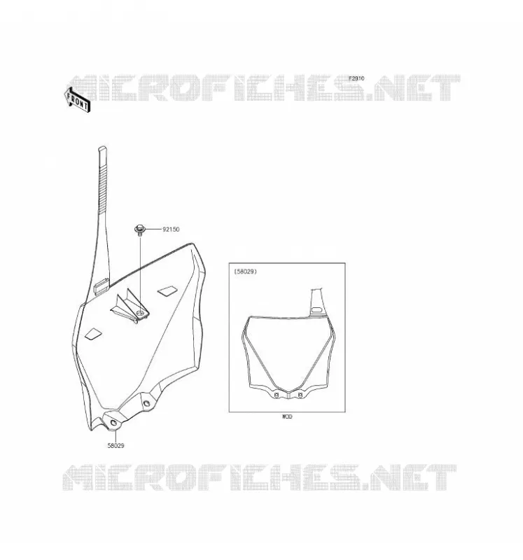 ACCESSOIRE Kawasaki TOUT-TERRAIN 100 2017 KX100  KX100FHF