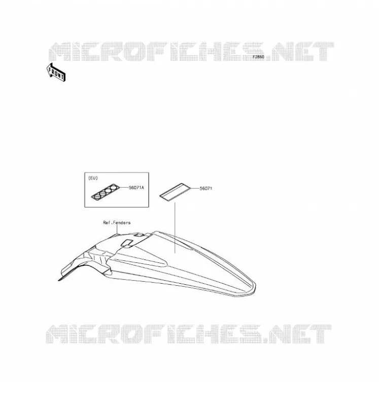 LABEL Kawasaki TOUT-TERRAIN 250 2017 KX250F  KX252AHF
