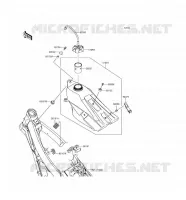 RESERVOIR CARBURANT pour Kawasaki KX450F 2017