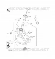 RESERVOIR CARBURANT pour Kawasaki KX65 2017