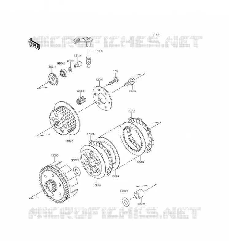 EMBRAYAGE Kawasaki TOUT-TERRAIN 65 2017 KX65  KX65AHF