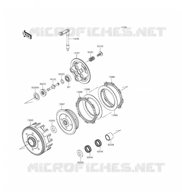 EMBRAYAGE Kawasaki TOUT-TERRAIN 85 2017 KX85 II  KX85DHF