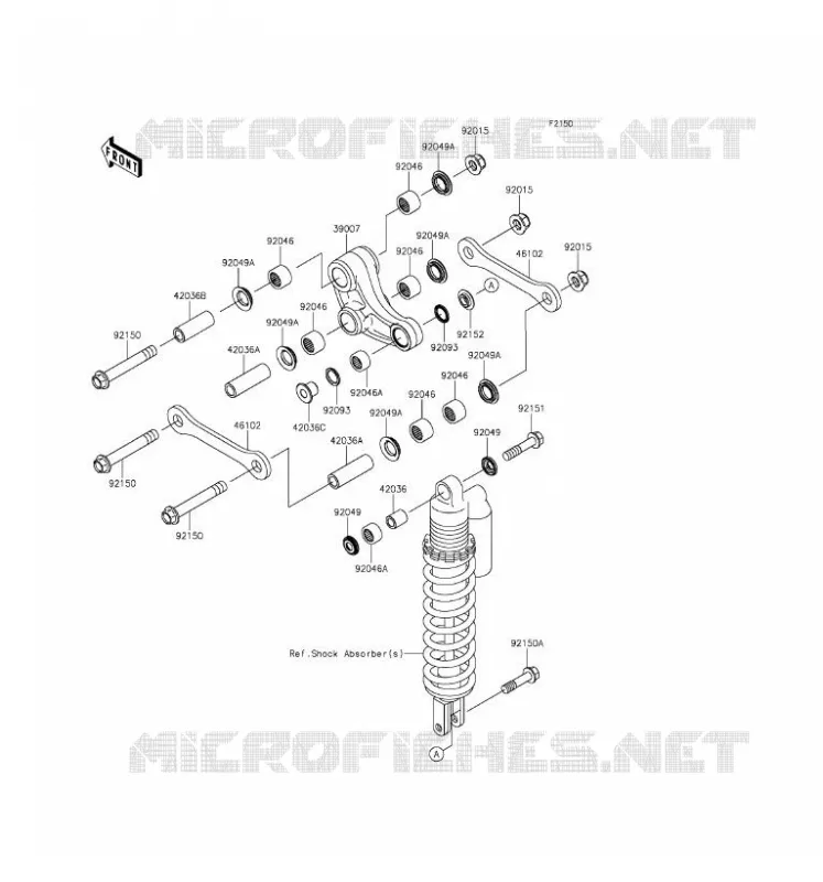 SUSPENSION Kawasaki TOUT-TERRAIN 85 2017 KX85 II  KX85DHF