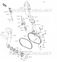COUVERCLE CONVERTISSEUR pour Kawasaki BRUTE FORCE 750 4X4I EPS 2018
