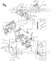 PIECE DE CADRE (COUVERTURE) pour Kawasaki BRUTE FORCE 750 4X4I EPS 2018