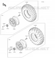 PNEUS pour Kawasaki BRUTE FORCE 750 4X4I EPS 2018