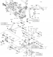 SUSPENSION ARRI&Egrave;RE pour Kawasaki BRUTE FORCE 750 4X4I EPS 2018