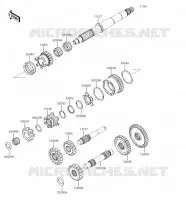 TRANSMISSION pour Kawasaki BRUTE FORCE 750 4X4I EPS 2018