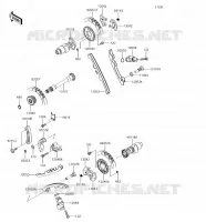 ARBRE A CAME/TENDEUR pour Kawasaki BRUTE FORCE 750 4X4I EPS 2018