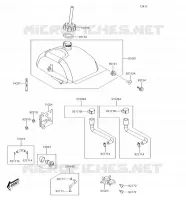 RESERVOIR CARBURANT pour Kawasaki KFX90 2017
