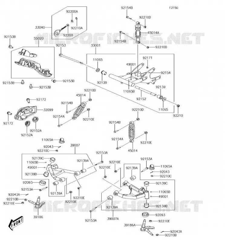 SUSPENSION Kawasaki QUAD 90 2017 KFX90  KSF90AHS
