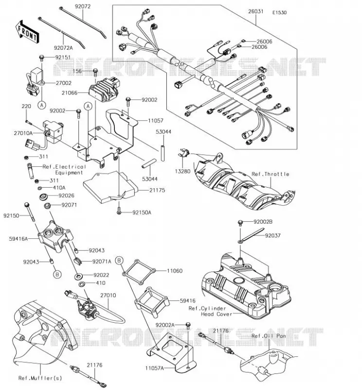 INJECTION CARBURANT Kawasaki JET SKI 1500 2018 JET SKI SX-R  JS1500AJF
