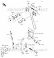 ARBRE A CAME/TENDEUR pour Kawasaki KLX250 2018