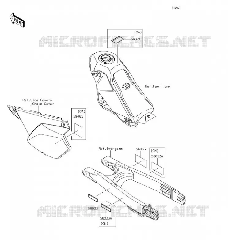 LABEL Kawasaki MOTOS 250 2018 KLX250  KLX250SJFA