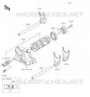 FOURCHETTE/BARRILLET DE SELECTION pour Kawasaki VERSYS 1000 2018