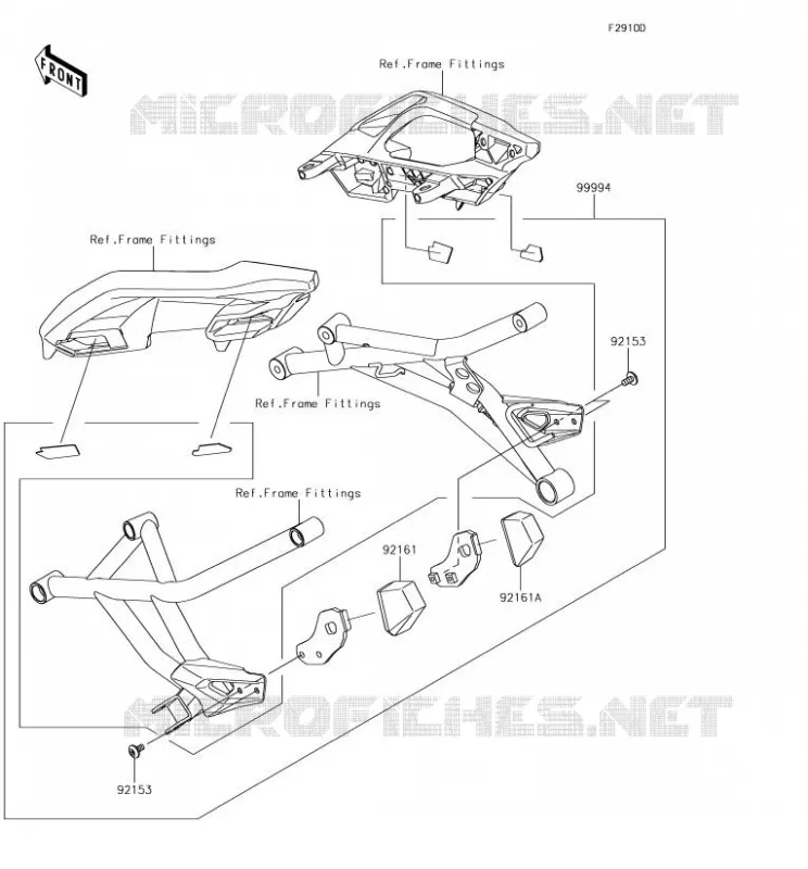 Accessory(Bag Fitting Kit) Kawasaki MOTOS 1000 2018 VERSYS 1000  KLZ1000BJF
