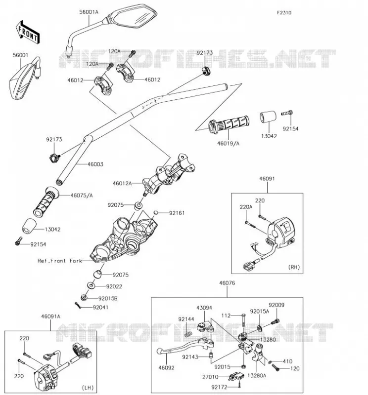 GUIDON Kawasaki MOTOS 1000 2018 VERSYS 1000  KLZ1000BJFA