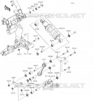 SUSPENSION/AMORTISSEUR pour Kawasaki VULCAN S 2018