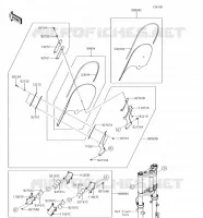 ACCESSOIRE(PARE BRISE) pour Kawasaki VULCAN S 2018