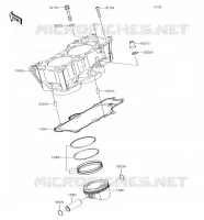 CYLINDRE/PISTON pour Kawasaki VULCAN S 2018