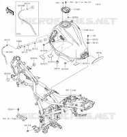 RESERVOIR CARBURANT pour Kawasaki VERSYS-X 300 2018