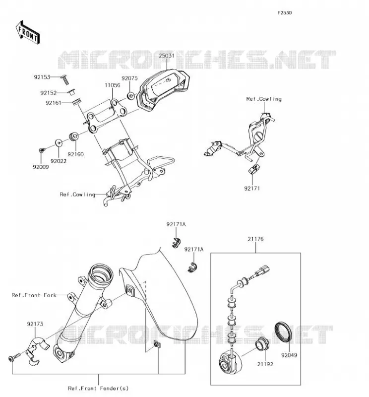 COMPTEURS Kawasaki MOTOS 250 2017 Z250SL  BR250FHF