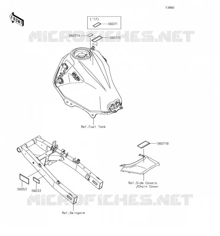 LABEL Kawasaki MOTOS 300 2017 VERSYS-X 300  KLE300CHF