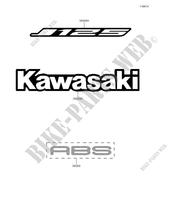 STICKER(GRAY) pour Kawasaki J125 2017