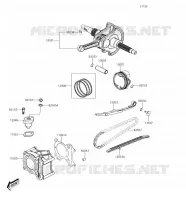 CYLINDRE/PISTON pour Kawasaki J125 2017