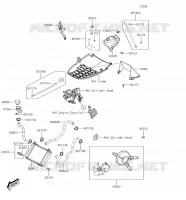RADIATEUR pour Kawasaki J125 2017