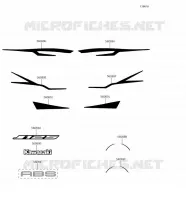 STICKER (NOIR) pour Kawasaki J125 2017