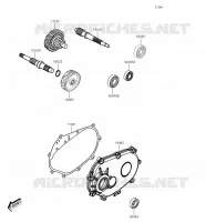 TRANSMISSION pour Kawasaki J125 2017