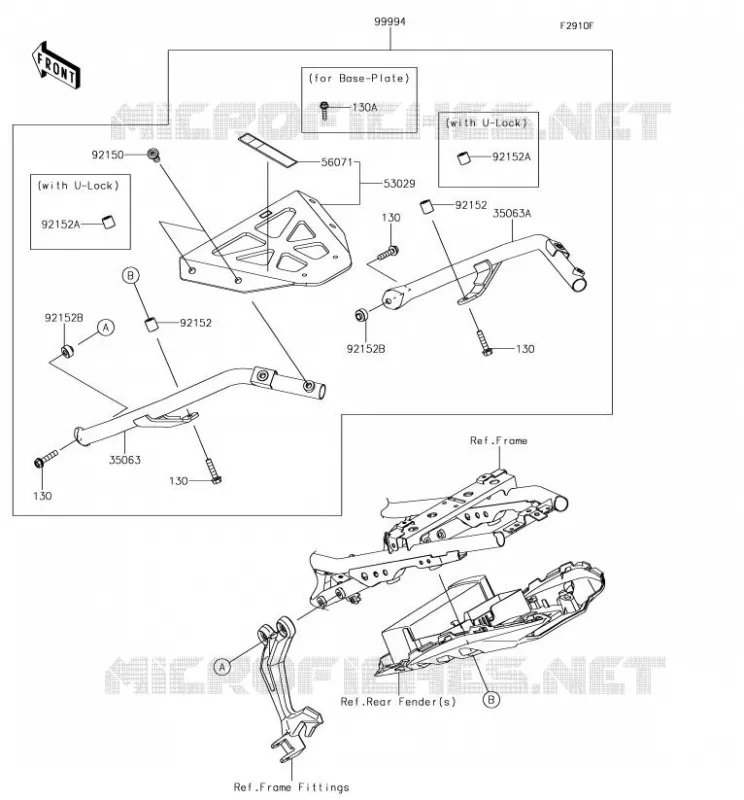 ACCESSOIRE (SUPPORT TOP CASE) Kawasaki MOTOS 650 2017 NINJA 650  EX650JHF
