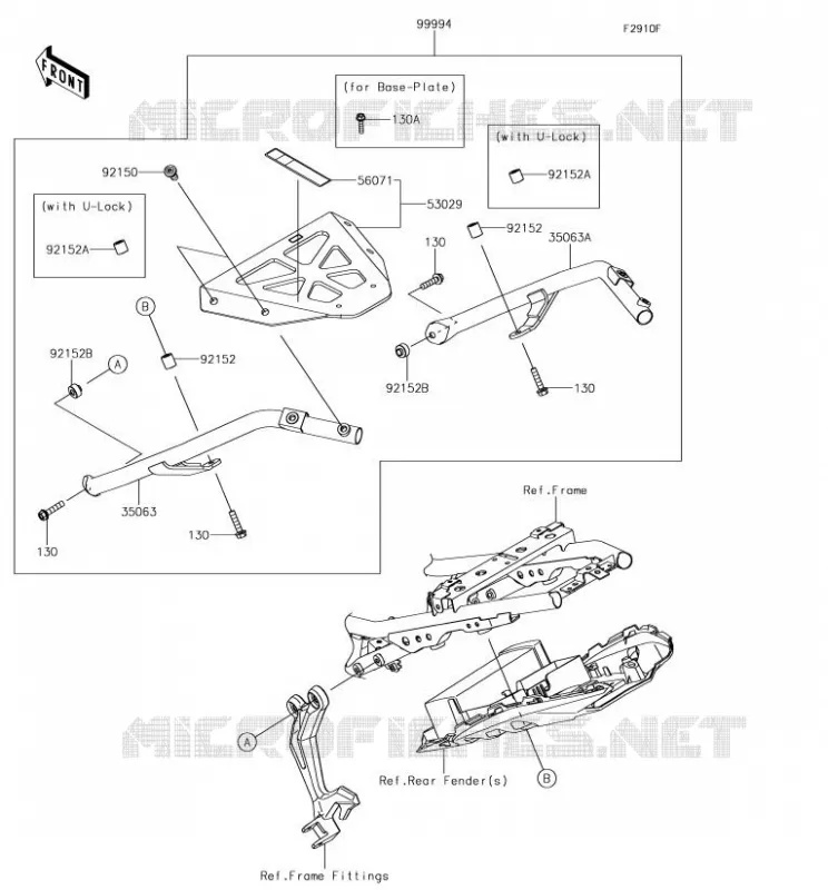 ACCESSOIRE (SUPPORT TOP CASE) Kawasaki MOTOS 650 2017 NINJA 650  EX650JHF