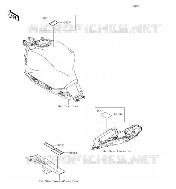 LABEL Kawasaki MOTOS 650 2017 NINJA 650  EX650JHF