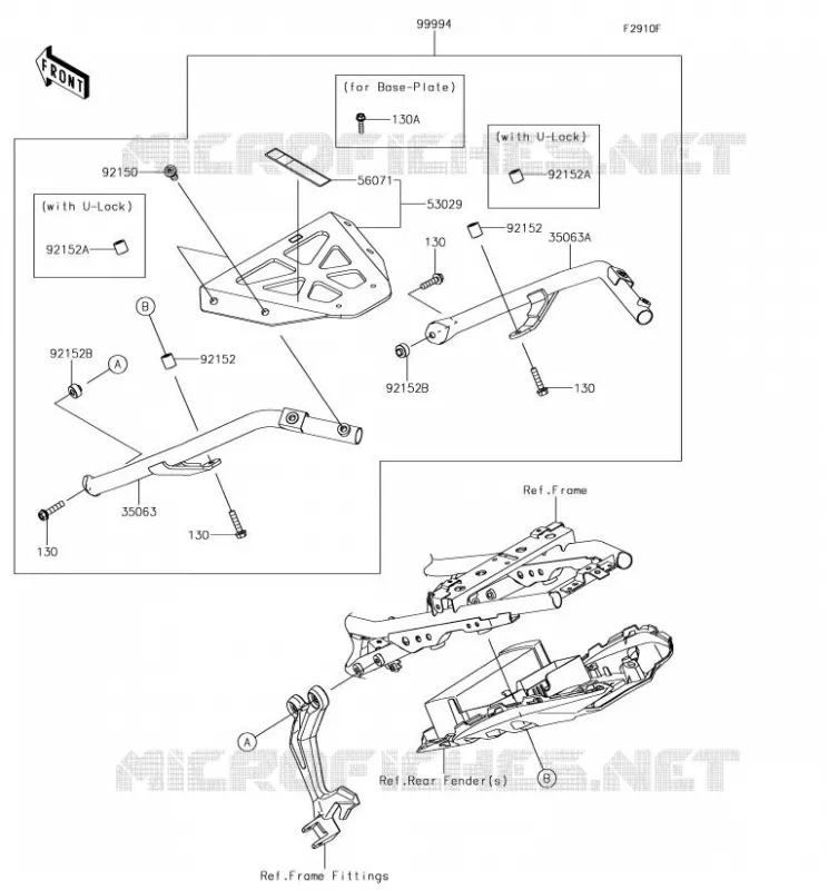 ACCESSOIRE (SUPPORT TOP CASE) Kawasaki MOTOS 650 2018 NINJA 650  EX650KJF