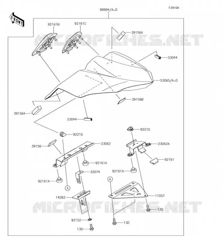 ACCESSOIRE (COUVRE SELLE) Kawasaki MOTOS 650 2018 NINJA 650  EX650KJF
