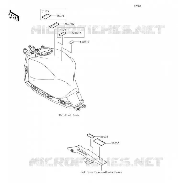 LABEL Kawasaki MOTOS 650 2018 NINJA 650  EX650KJF