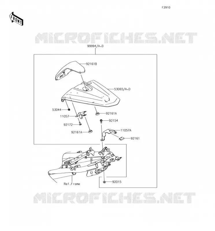 ACCESSOIRE (COUVRE SELLE) Kawasaki MOTOS 400 2018 NINJA 400  EX400GJF