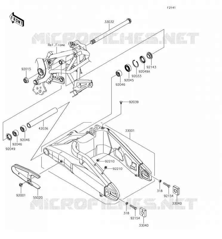 BRAS OSCILLANT Kawasaki MOTOS 650 2018 VERSYS 650  KLE650FJF