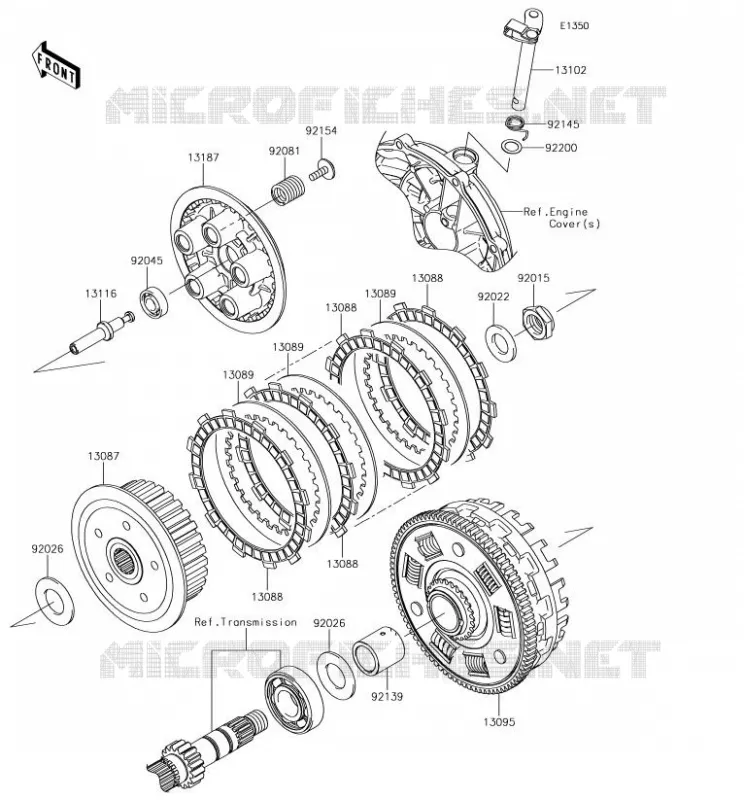 EMBRAYAGE Kawasaki MOTOS 650 2018 VERSYS 650  KLE650FJF