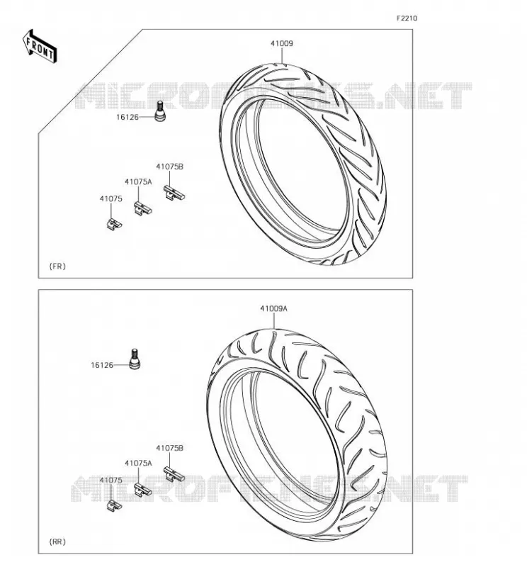 ROUE/PNEUS Kawasaki MOTOS 650 2018 VERSYS 650  KLE650FJF