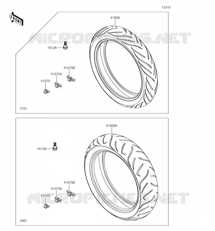 ROUE/PNEUS Kawasaki MOTOS 650 2018 VERSYS 650  KLE650FJF