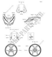 Decals(White)(FJF)(CA,US) pour Kawasaki VERSYS 650 2018