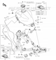 RESERVOIR CARBURANT pour Kawasaki NINJA 400 2018