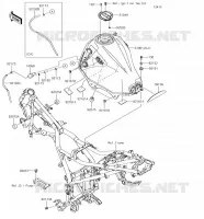 RESERVOIR CARBURANT pour Kawasaki VERSYS-X 300 2018