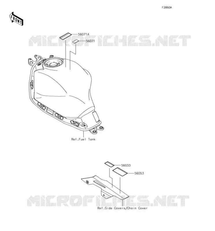 LABEL Kawasaki MOTOS 650 2018 Z650  ER650HJF