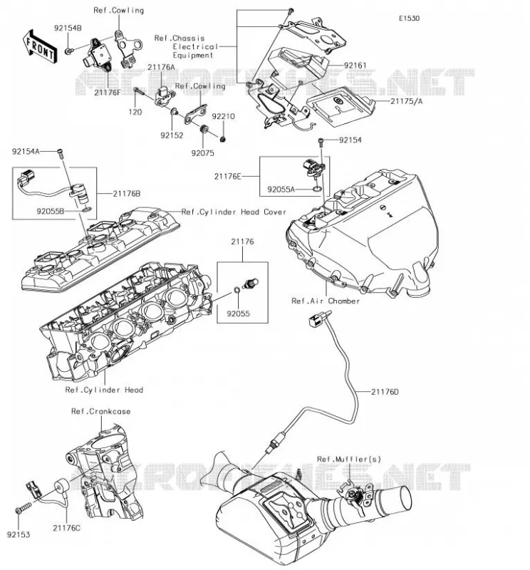 INJECTION CARBURANT Kawasaki MOTOS 1000 2017 NINJA H2  ZX1000XHF