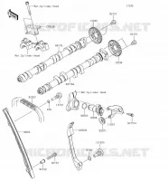ARBRE A CAME/TENDEUR pour Kawasaki Z1000SX 2018